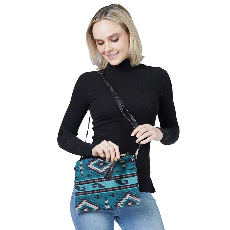 Chic Tribal Pattern Crossbody Bag