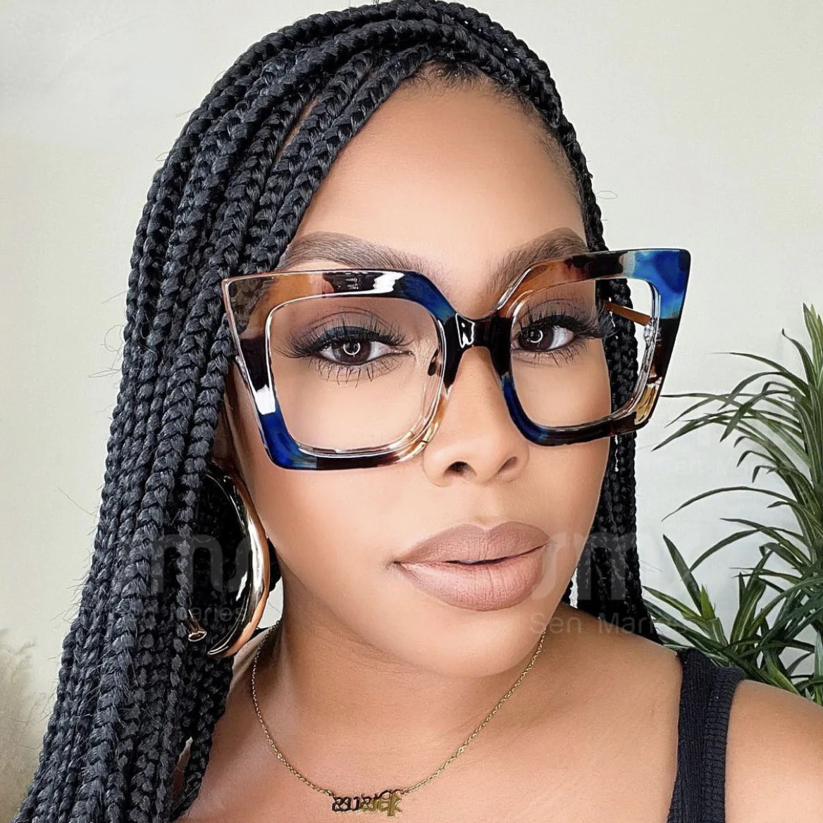 Stylish Gradient Frame Glasses