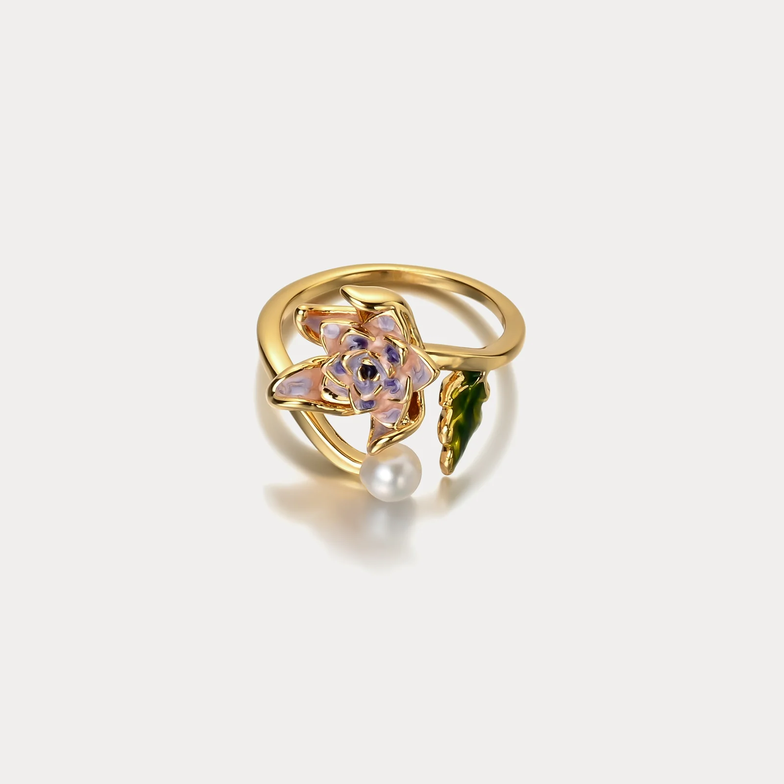 Floral Elegance Adjustable Ring