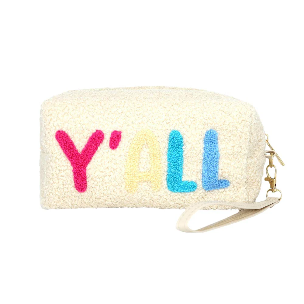 Cozy Pastel Textured Pouch